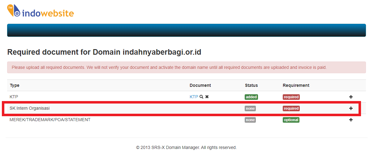 Dokumen Berhasil Ditambahkan