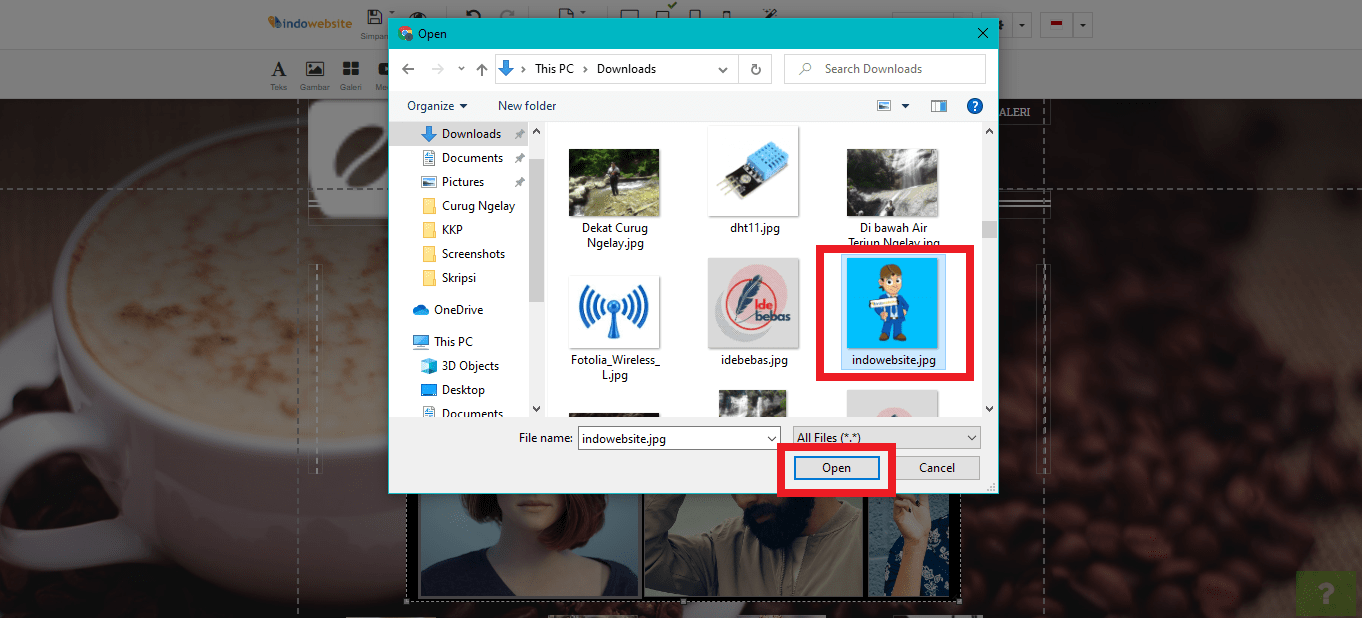 Upload Gambar dari Komputer