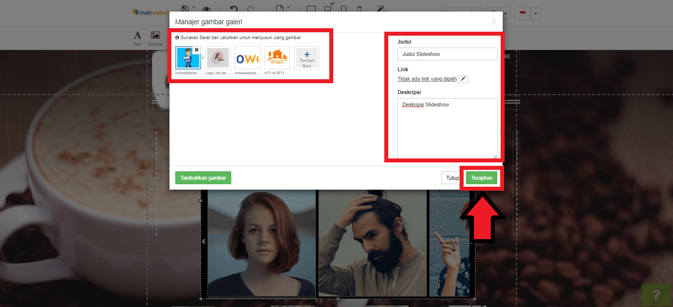 Upload beberapa gambar