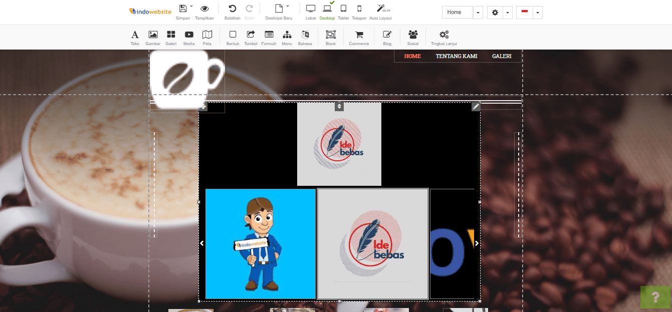 Slideshow berhasil dibuat
