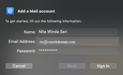 Cara Setting Account Email di Macbook Pro - IndoWebsite Knowledgebase