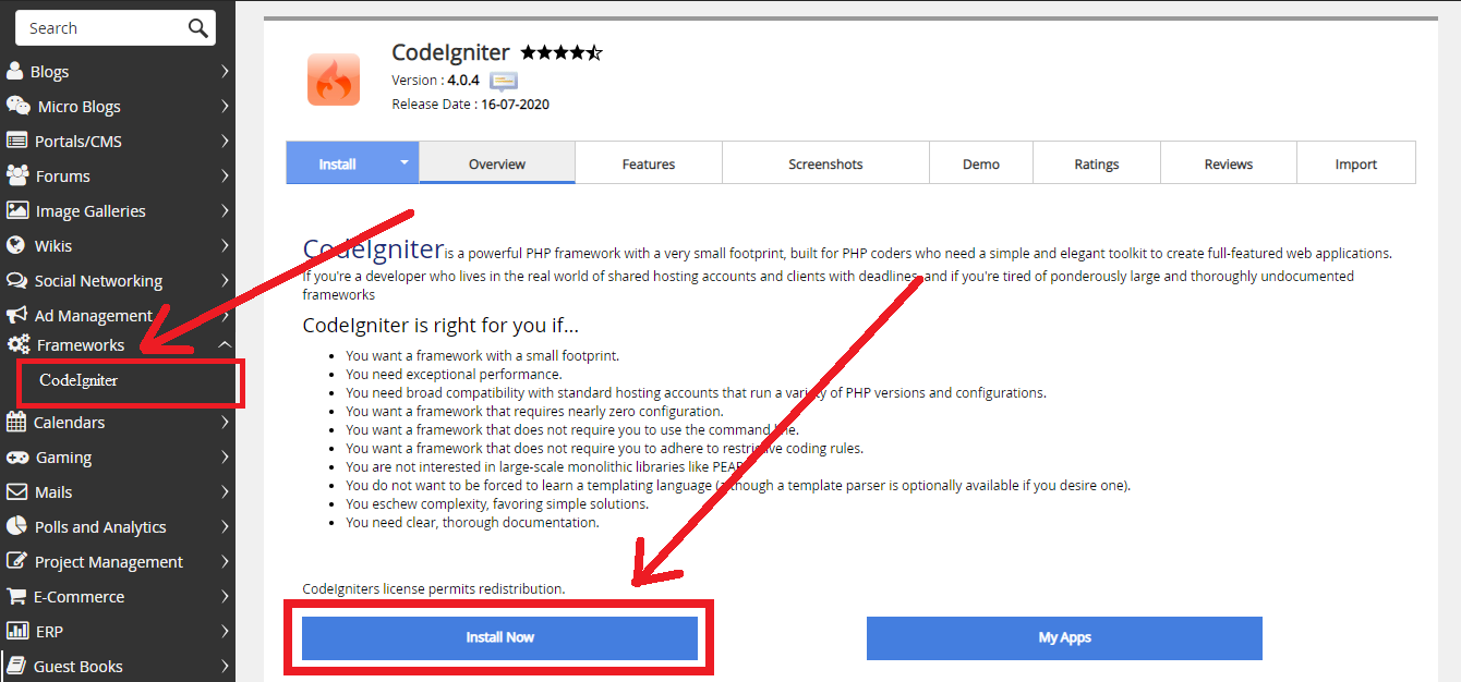 Codeigniter framework что это такое