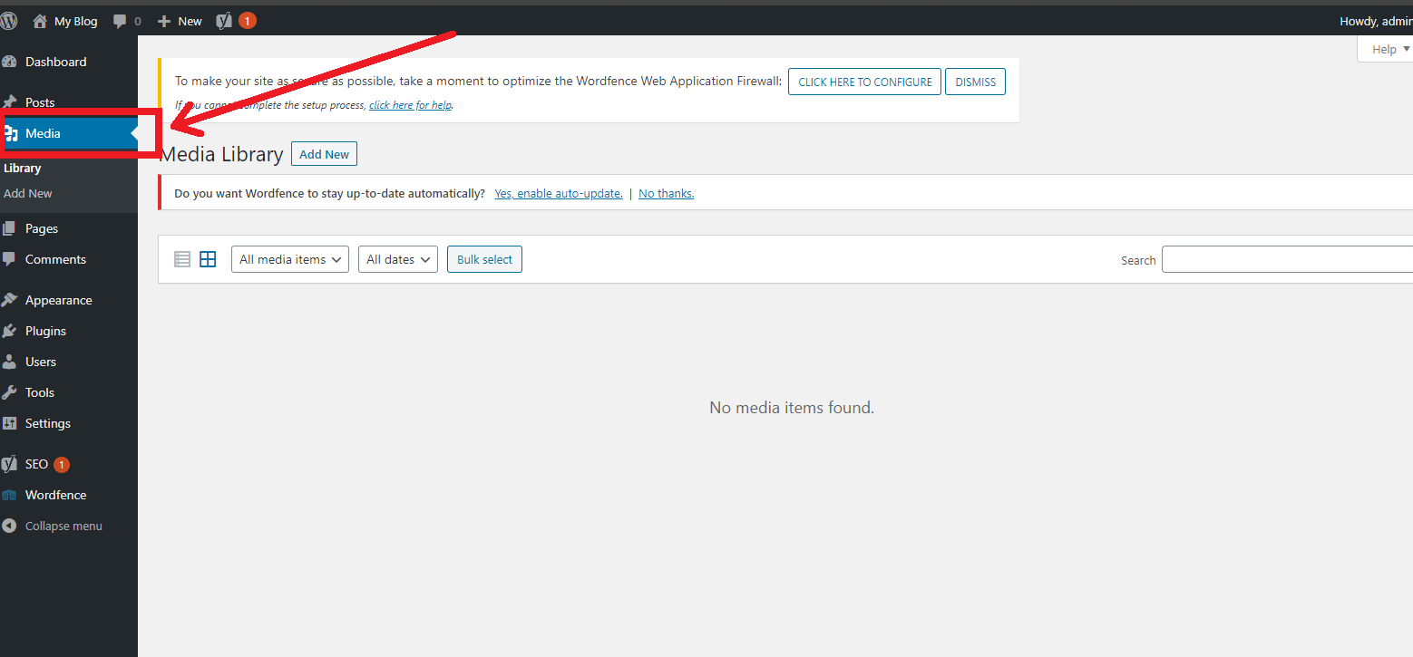 Media Wordpress