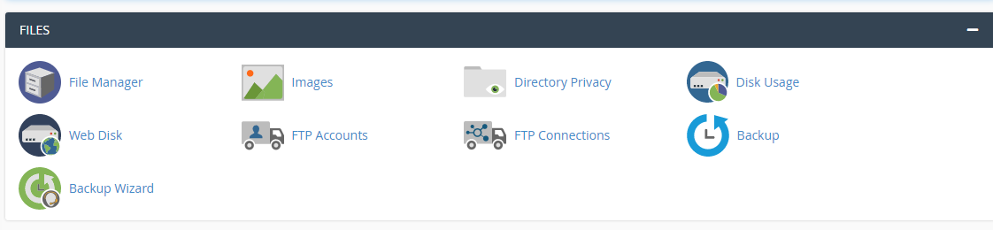 Menu FTP cPanel