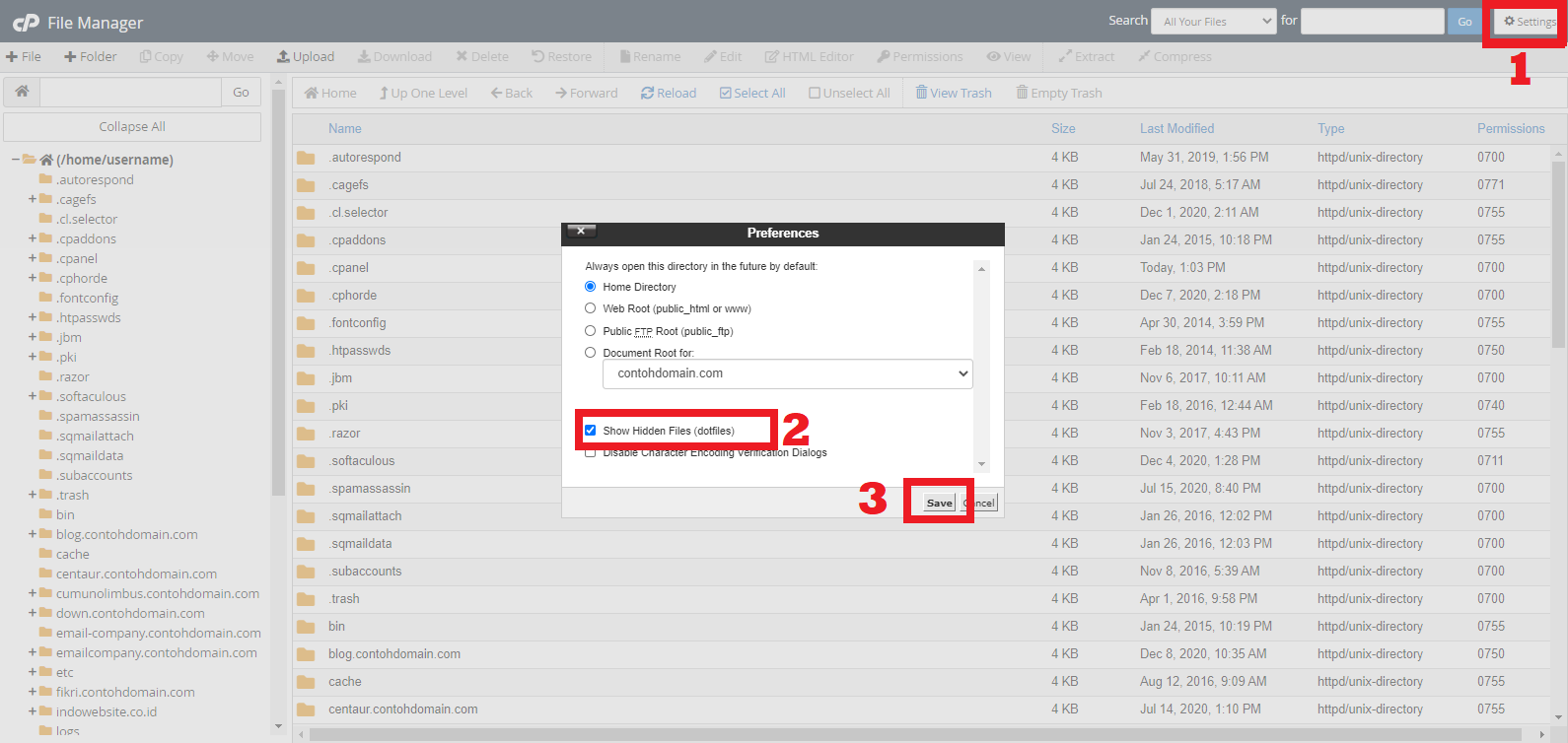 Show Hidden File