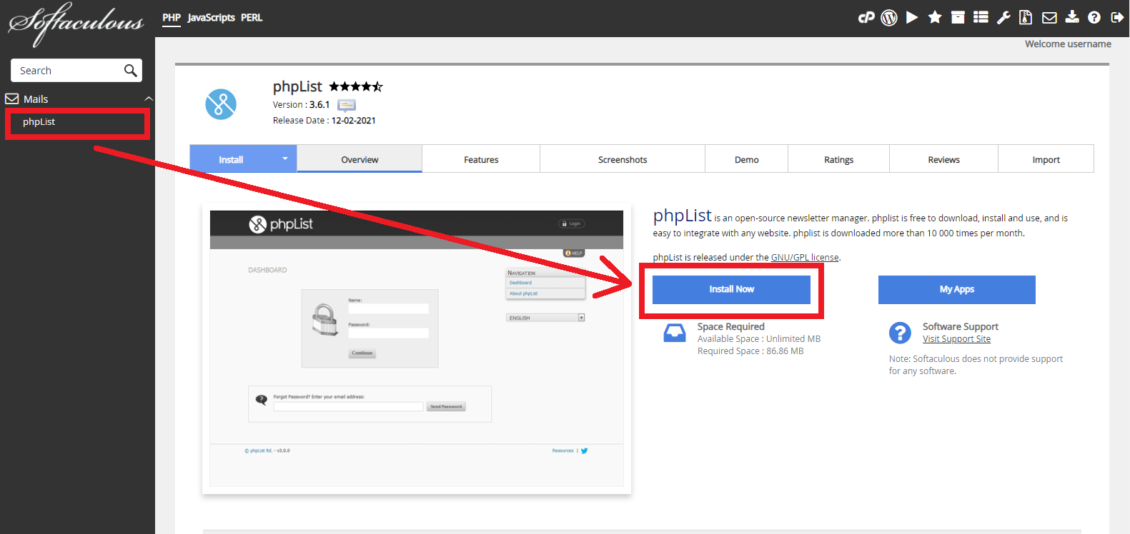 phpList