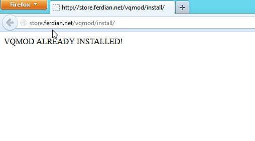 Instalasi VQMod Selesai
