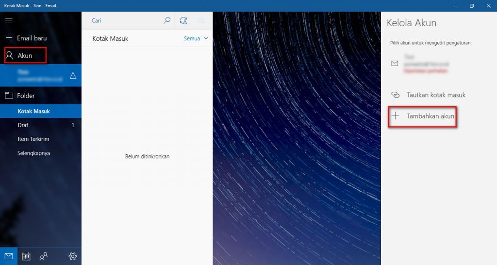 Tambahkan Akun