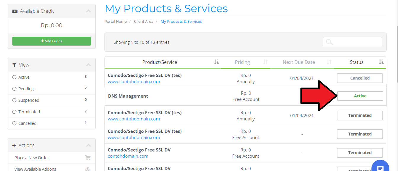 Layanan DNS Management