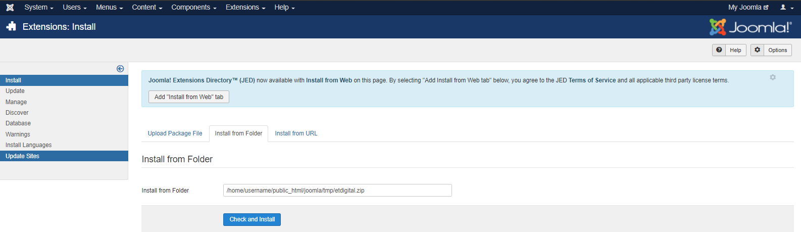 Masukan Tempat File Template yang Diupload