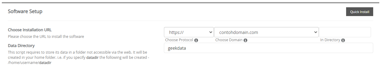 Software Setup Geeklog