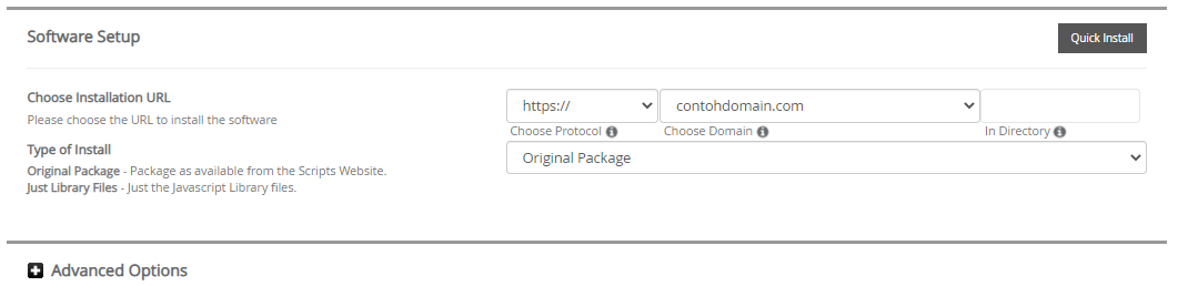 Software Setup script.aculo.us