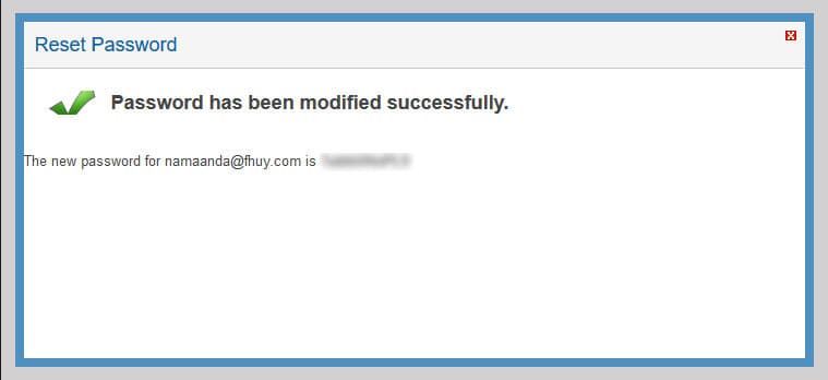 Reset Password Berhasil