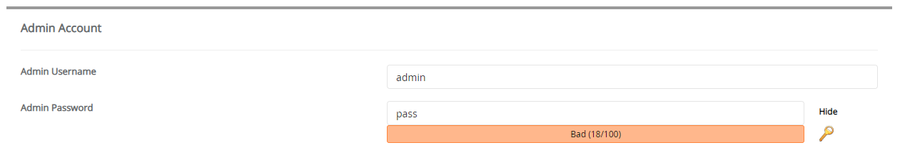 Admin Account Advanced Poll