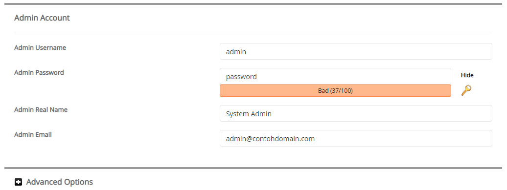 Admin Account Contao