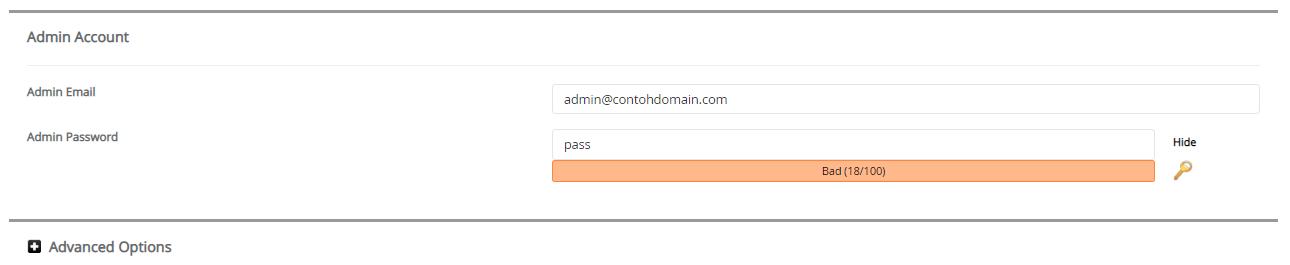 Admin Account Fork