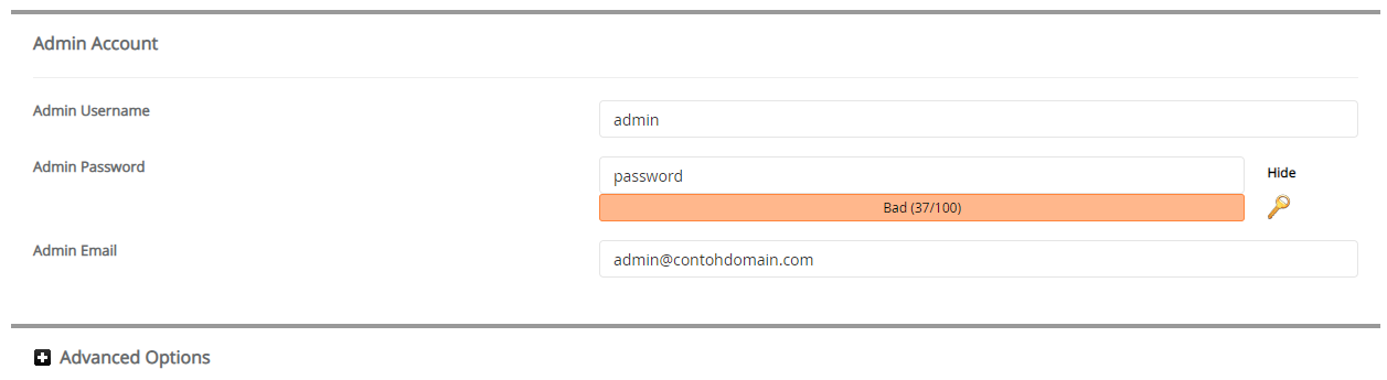 Admin Account Hotaru CMS