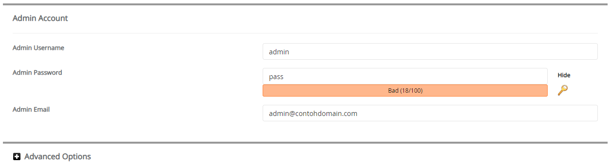 Admin Account PHProjekt