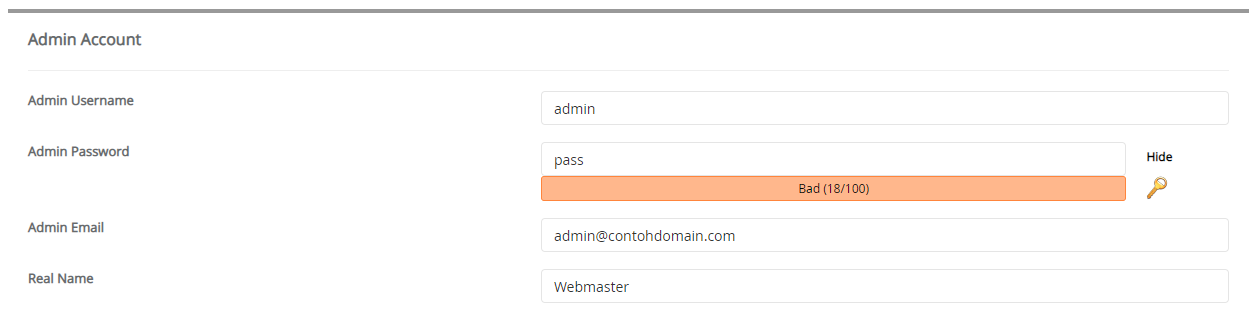 Admin Account phpwcms