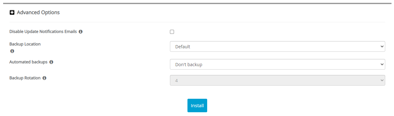 Advanced Options Raphael