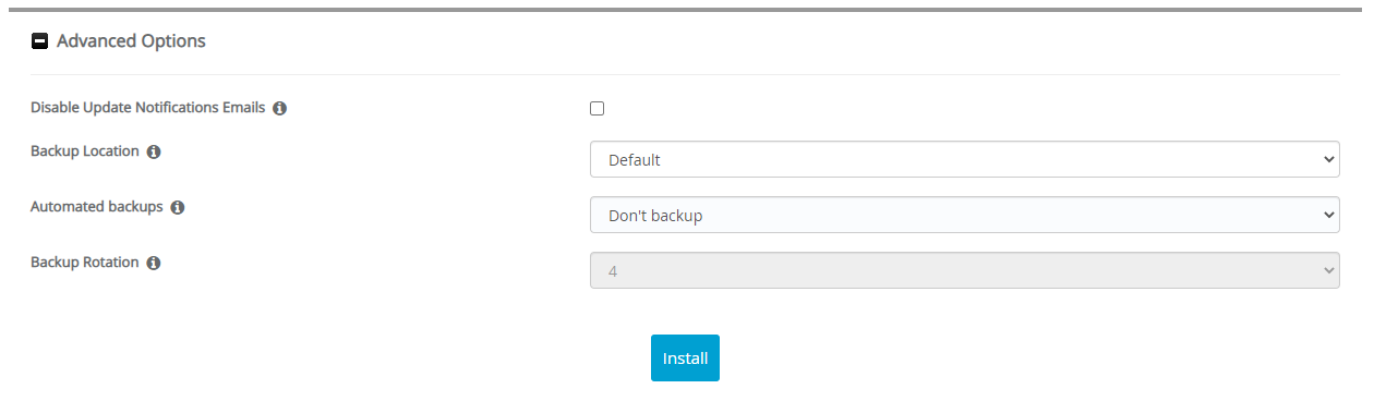 Advanced Options Smarty