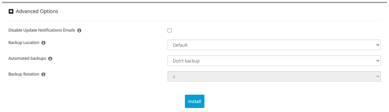 Advanced Options jsMorph