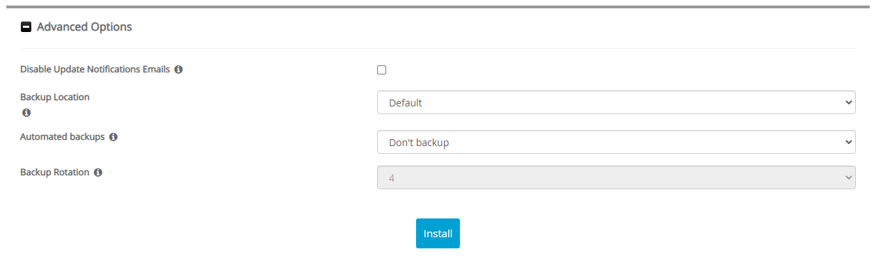 Advanced Options phpDocumentor