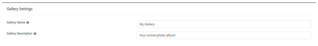 Gallery Settings Coppermine