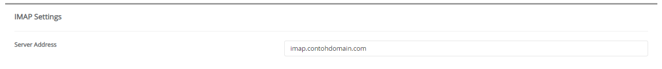 IMAP Settings EGroupware