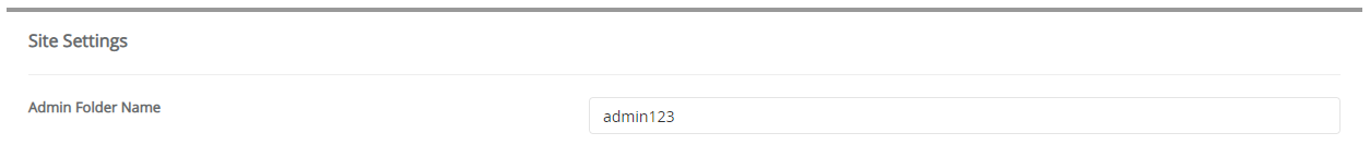 Site Settings AlegroCart