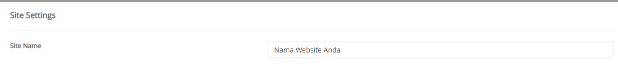 Site Settings Drupal