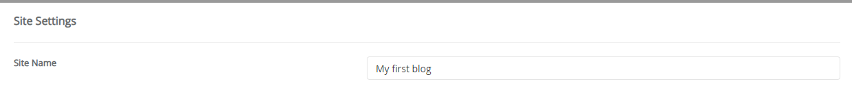 Site Settings LifeType