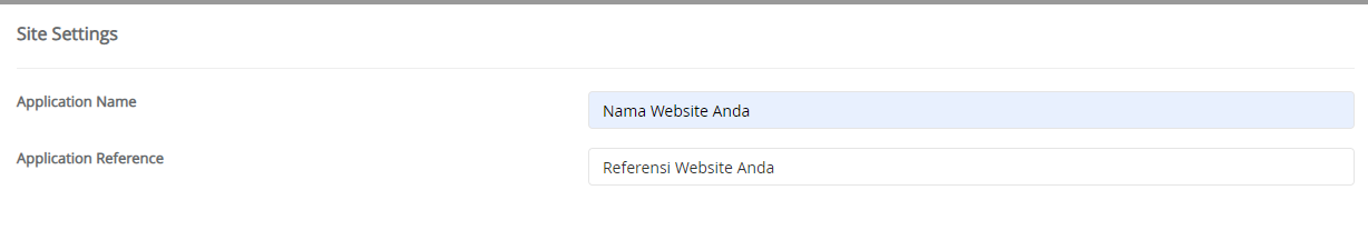 Site Settings PyroCMS