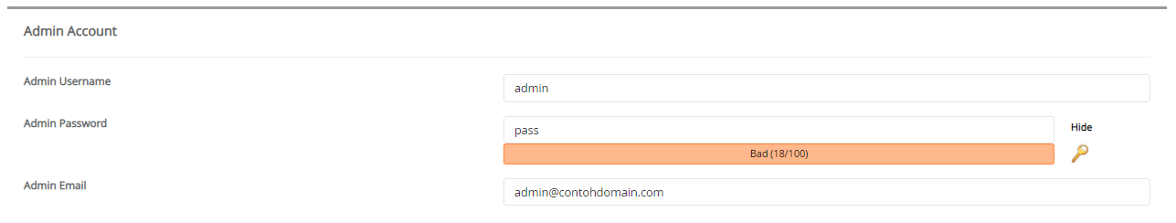 Admin Account Collabtive