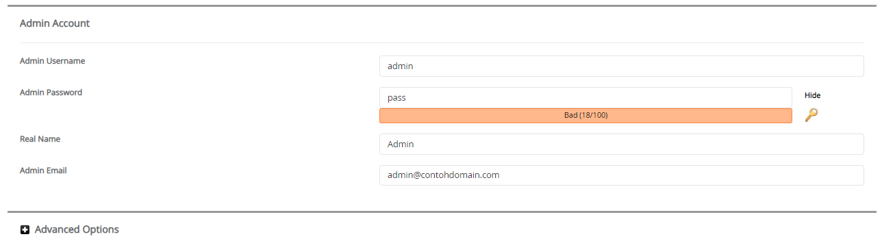 Admin Account CubeCart