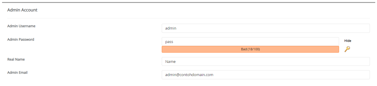 Admin Account DokuWiki