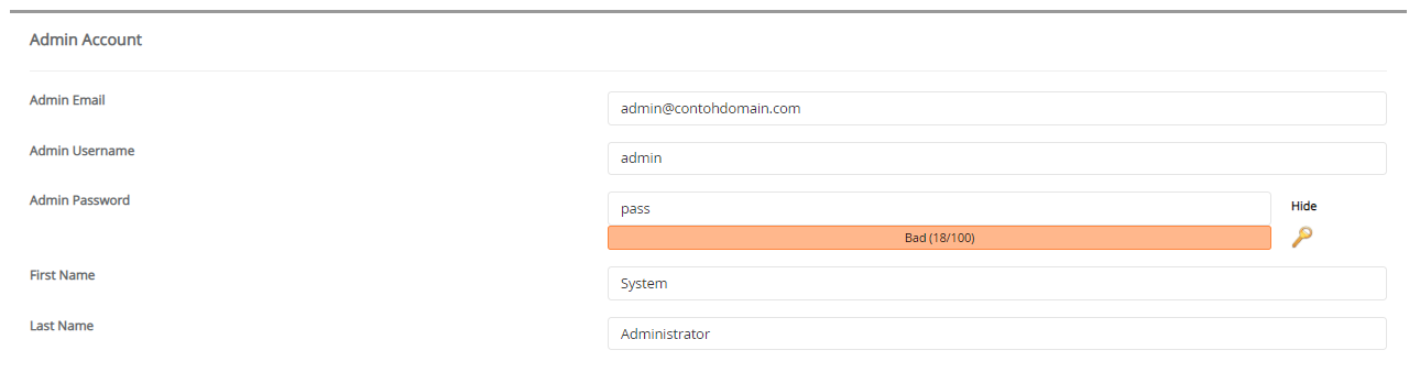 Admin Account EGroupware