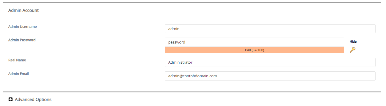 Admin Account Elgg