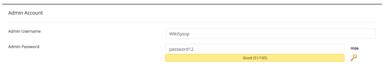 Admin Account MediWiki