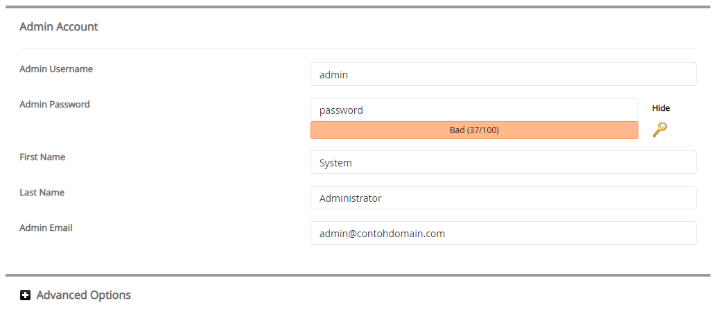 Admin Account Movable Type