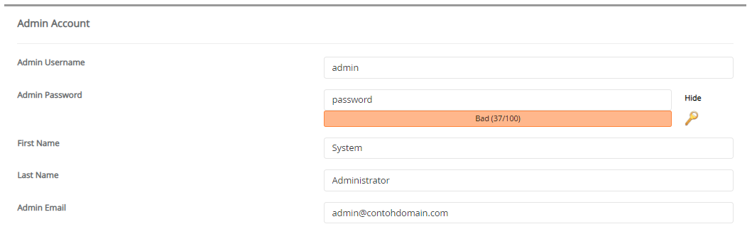 Admin Account OpenDocMan