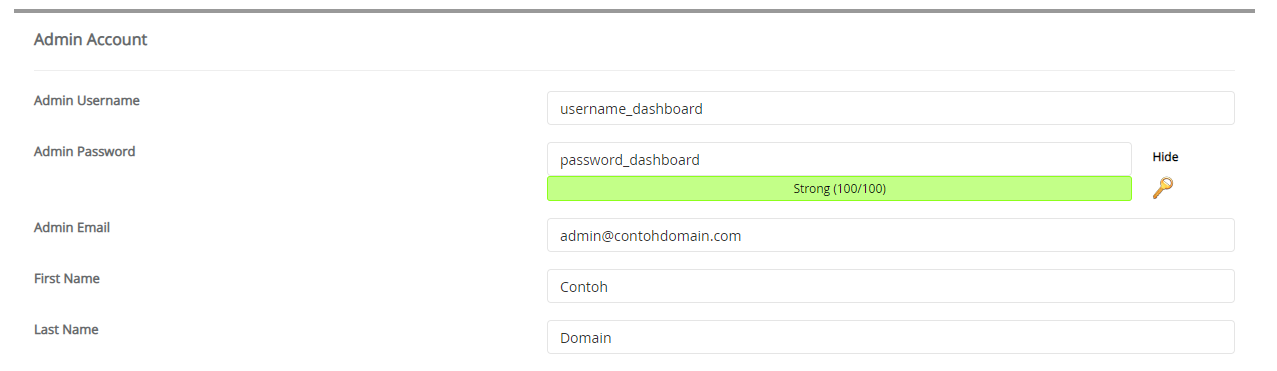 Admin Account Opencart