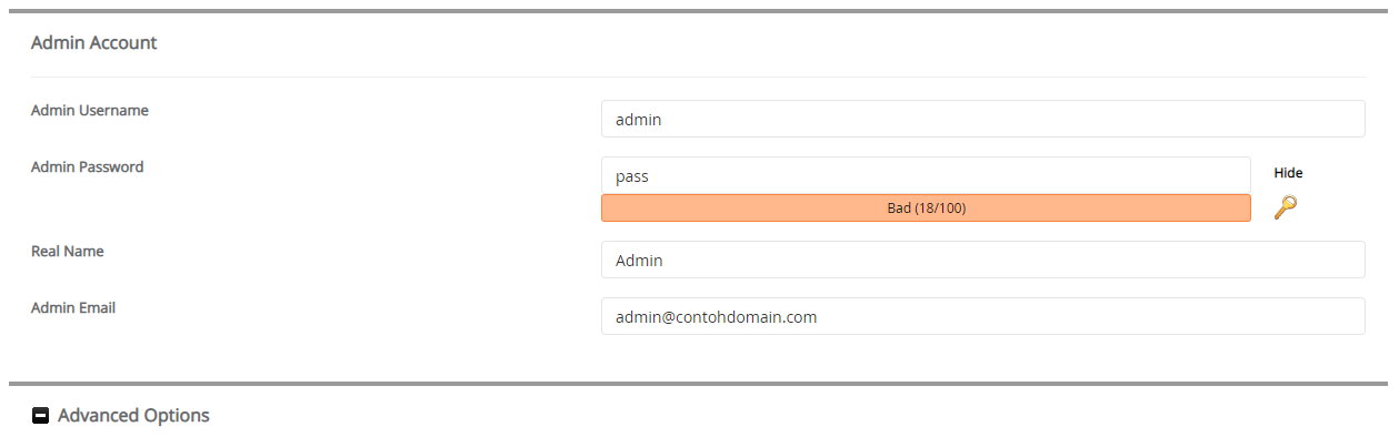 Admin Account Oxwall