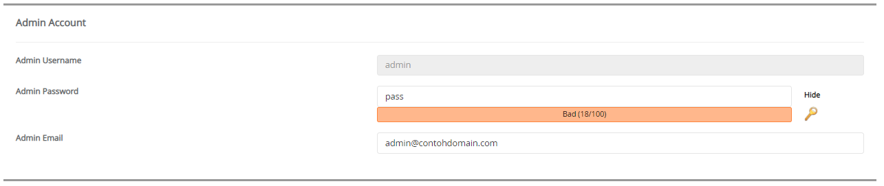 Admin Account WebCalendar