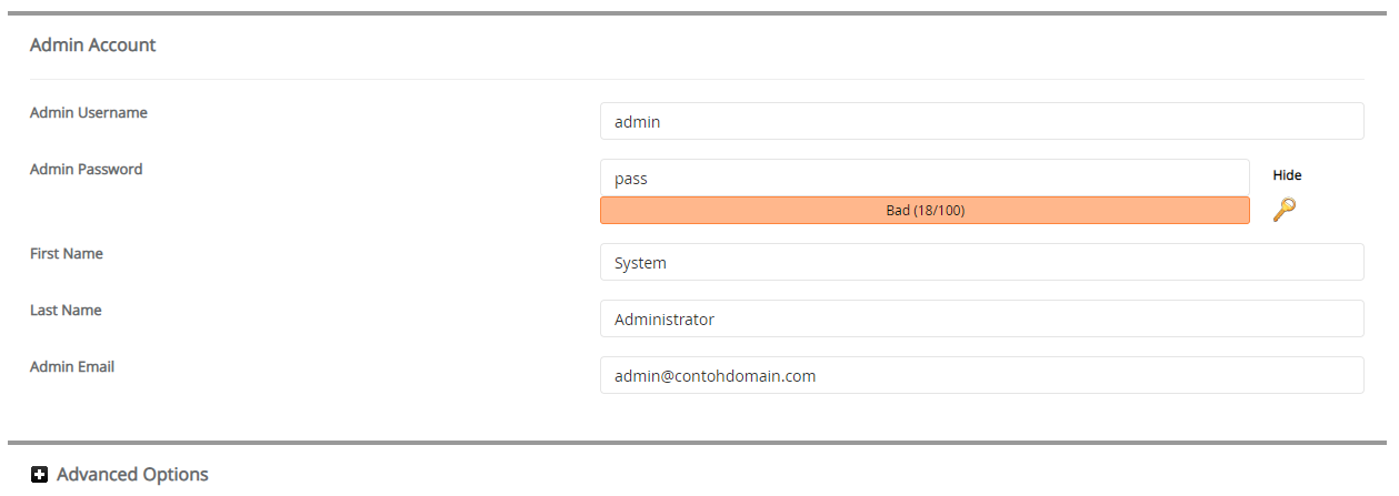 Account password перевод на русский