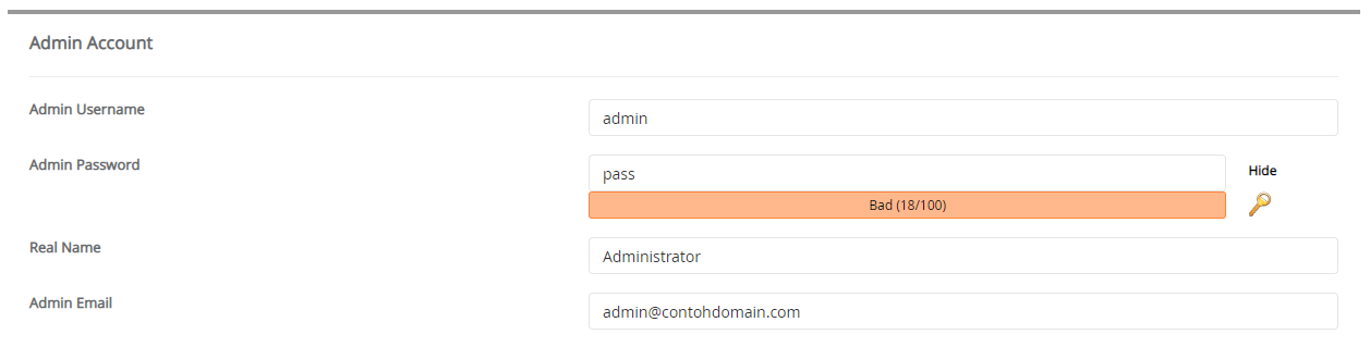 Admin Account phpCollab
