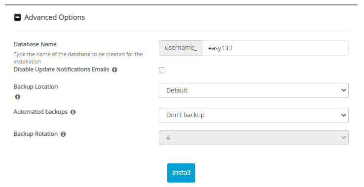 Advanced Options EasyPoll