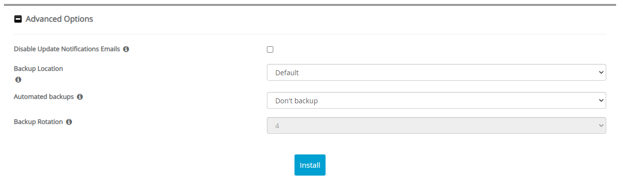 Advanced Options Hablator