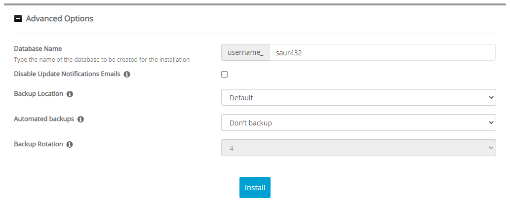 Advanced Options Saurus