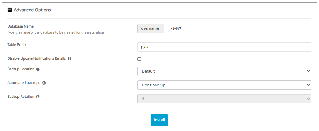 Advanced Options phpGedView